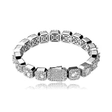 Load image into Gallery viewer, 10MM Clustered Tennis Bracelet - SLIVER - Alliceonyou