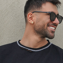 Load image into Gallery viewer, TOPGRILLZ 14K Gold and Silver Plated Iced out CZ Cluster Round Bling Screw Back Stud Earrings for Men and Women Hip Hop Jewelry