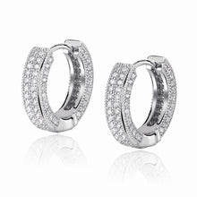 Load image into Gallery viewer, TOPGRILLZ Iced Out Hoop Earrings Cubic Zirconia Huggie Cartilage Cuff Diamond Hypoallergenic 14K Gold Plated Luxury Fashion Round Circle Earrings Jewelry Gift for Men Women