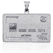 Load image into Gallery viewer, Custom Gold Platted Diamond Credit Card Necklace - Alliceonyou
