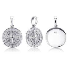 Load image into Gallery viewer, 925 Compass Pendant - SLIVER - Alliceonyou