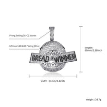 Load image into Gallery viewer, Bread Winner Pendant - Sliver - Alliceonyou