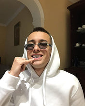 Load image into Gallery viewer, TOPGRILLZ 18K Plated Gold Grills Teeth Grillz for Men Women Iced Out Hip Hop Poker Diamond Top & Bottom Face Grills for Teeth Rapper Costume Cosplay