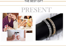 Load image into Gallery viewer, TOPGRILLZ 8mm Cuban Link Anklets Bracelet for Women 6 Times 14K Gold Plated Fashion Foot Jewelry Gift, 9" 10" 11"