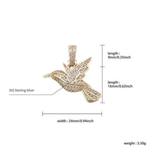 Load image into Gallery viewer, 925 Bird Pendant - GOLD - Alliceonyou