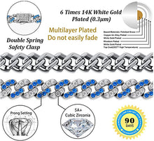 Load image into Gallery viewer, TOPGRILLZ 8mm Cuban Link Anklets Bracelet for Women 6 Times 14K Gold Plated Fashion Foot Jewelry Gift, 9" 10" 11"