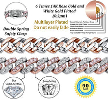 Load image into Gallery viewer, TOPGRILLZ 8mm Cuban Link Anklets Bracelet for Women 6 Times 14K Gold Plated Fashion Foot Jewelry Gift, 9" 10" 11"