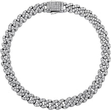 Load image into Gallery viewer, TOPGRILLZ 8mm Cuban Link Anklets Bracelet for Women 6 Times 14K Gold Plated Fashion Foot Jewelry Gift, 9" 10" 11"