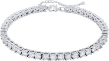 Load image into Gallery viewer, TOPGRILLZ 3-6mm Tennis Chain Anklet with Extension Bracelet for Women, 14K Gold Plated CZ Diamond Fashion Foot Jewelry Gifts