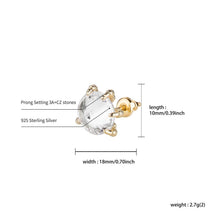 Load image into Gallery viewer, Iced Umbrella Earrings - Gold - Alliceonyou