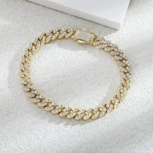 Load image into Gallery viewer, TOPGRILLZ 8mm Cuban Link Anklets Bracelet for Women 6 Times 14K Gold Plated Fashion Foot Jewelry Gift, 9" 10" 11"