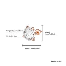 Load image into Gallery viewer, Iced Umbrella Earrings - Rose Gold - Alliceonyou