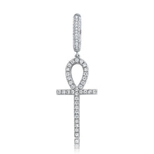 Load image into Gallery viewer, 925 Ankh Cross Earrings - SLIVER - Alliceonyou
