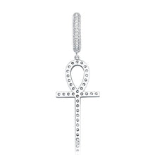 Load image into Gallery viewer, 925 Ankh Cross Earrings - SLIVER - Alliceonyou