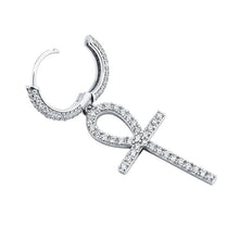Load image into Gallery viewer, 925 Ankh Cross Earrings - SLIVER - Alliceonyou