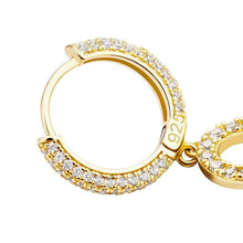 Load image into Gallery viewer, 925 Ankh Cross Earrings - GOLD - Alliceonyou