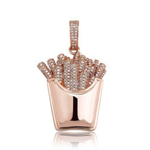 Load image into Gallery viewer, French Fries Pendant - ROSE GOLD - Alliceonyou