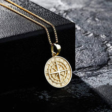 Load image into Gallery viewer, 925 Compass Pendant - GOLD - Alliceonyou
