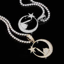 Load image into Gallery viewer, Star Moon Castle Pendent - SLIVER - Alliceonyou