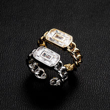 Load image into Gallery viewer, Baguette Rings - Sliver - Alliceonyou