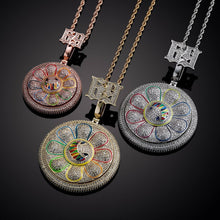 Load image into Gallery viewer, Sun Flower Big Pendant - Rose Gold - Alliceonyou