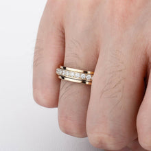 Load image into Gallery viewer, Single Baguette Row Rings - Gold - Alliceonyou