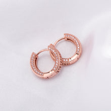 Load image into Gallery viewer, TOPGRILLZ Iced Out Hoop Earrings Cubic Zirconia Huggie Cartilage Cuff Diamond Hypoallergenic 14K Gold Plated Luxury Fashion Round Circle Earrings Jewelry Gift for Men Women