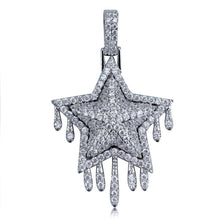 Load image into Gallery viewer, Bling Drip Star Pendants - SILVER - Alliceonyou