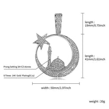 Load image into Gallery viewer, Star Moon Castle Pendent - SLIVER - Alliceonyou