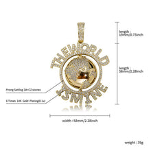 Load image into Gallery viewer, My World Pendent - GOLD - Alliceonyou