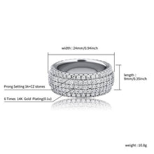 Load image into Gallery viewer, Row Band Rings - SLIVER - Alliceonyou