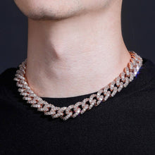 Load image into Gallery viewer, 16MM Miami Baguette Cuban Chain - ROSE GOLD - Alliceonyou