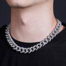 Load image into Gallery viewer, 16MM Miami Baguette Cuban Chain - SILVER - Alliceonyou