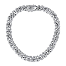 Load image into Gallery viewer, 16MM Miami Baguette Cuban Chain - SILVER - Alliceonyou