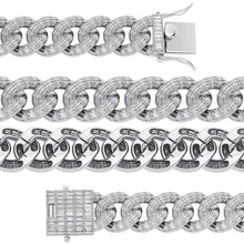 Load image into Gallery viewer, 16MM Miami Baguette Cuban Chain - SILVER - Alliceonyou