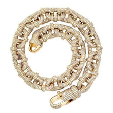 Load image into Gallery viewer, 17MM Carabiner Clip Cuban Chain - GOLD - Alliceonyou