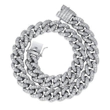 Load image into Gallery viewer, 16MM Miami Baguette Cuban Chain - SILVER - Alliceonyou