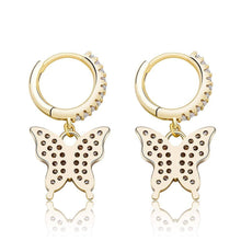 Load image into Gallery viewer, Butterfly Earrings - GOLD - Alliceonyou