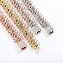 Load image into Gallery viewer, 20MM Spiked Box Buckle Cuban Chain - ROSE GOLD - Alliceonyou