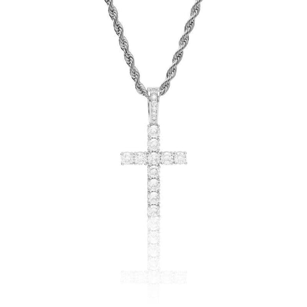 Tennis Cross Pendant - SILVER - Alliceonyou