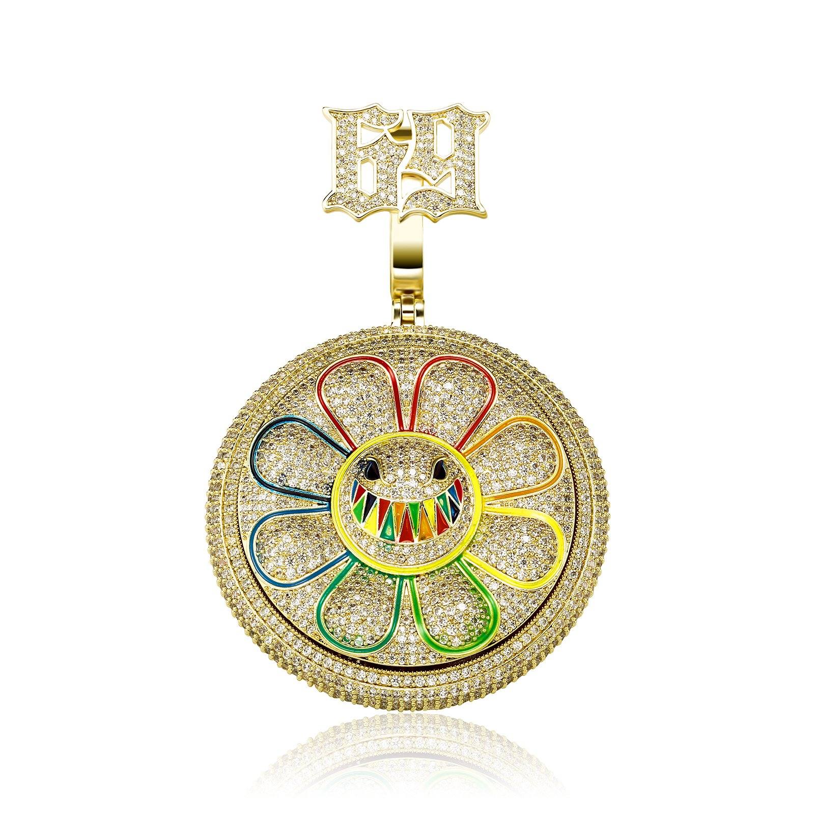 Sun Flower Small Pendant - Gold - Alliceonyou