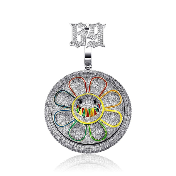 Sun Flower Big Pendant - Sliver - Alliceonyou