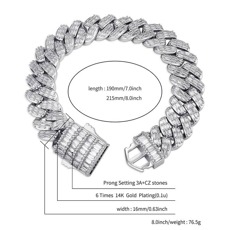 8MM Prong Bracelets- SLIVER - Alliceonyou