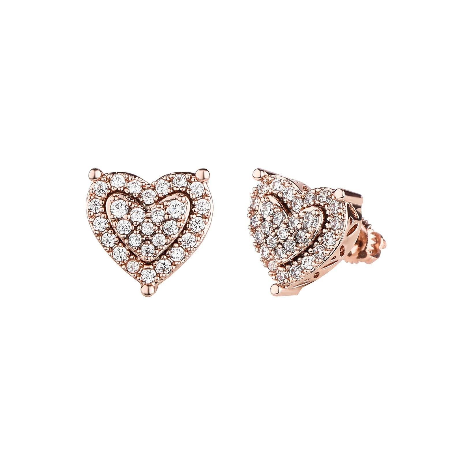 TOPGRILLZ 2022 New Couple Earrings Lock & Key Drop Earrings Iced