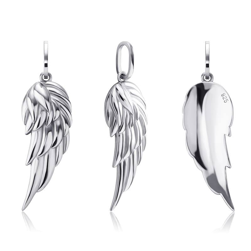 925 Angle Wing Pendants - SLIVER - Alliceonyou