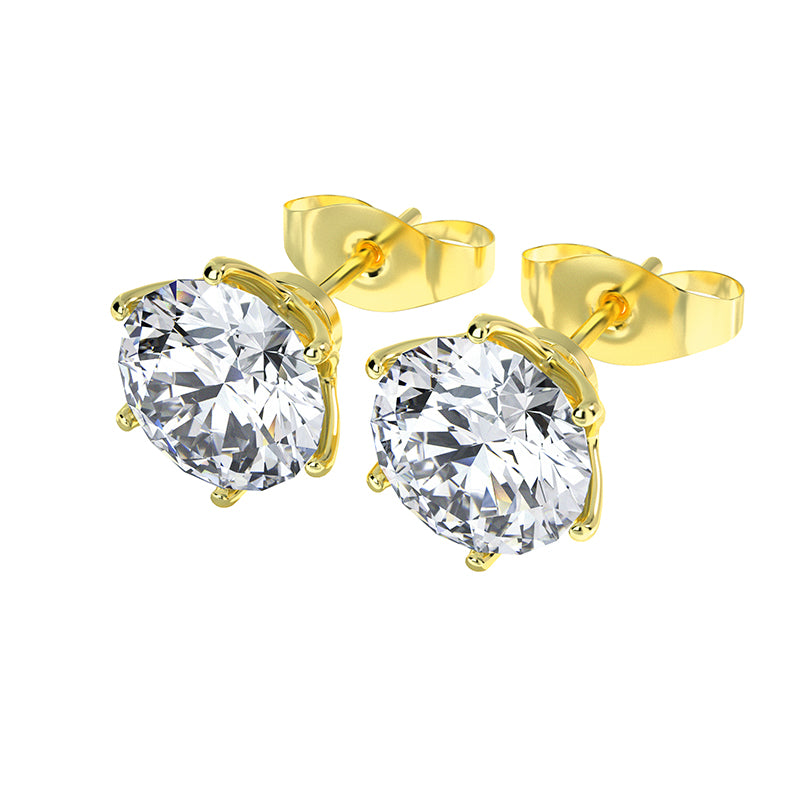 Moissanite Blooming Flowers Earring - Gold - Alliceonyou