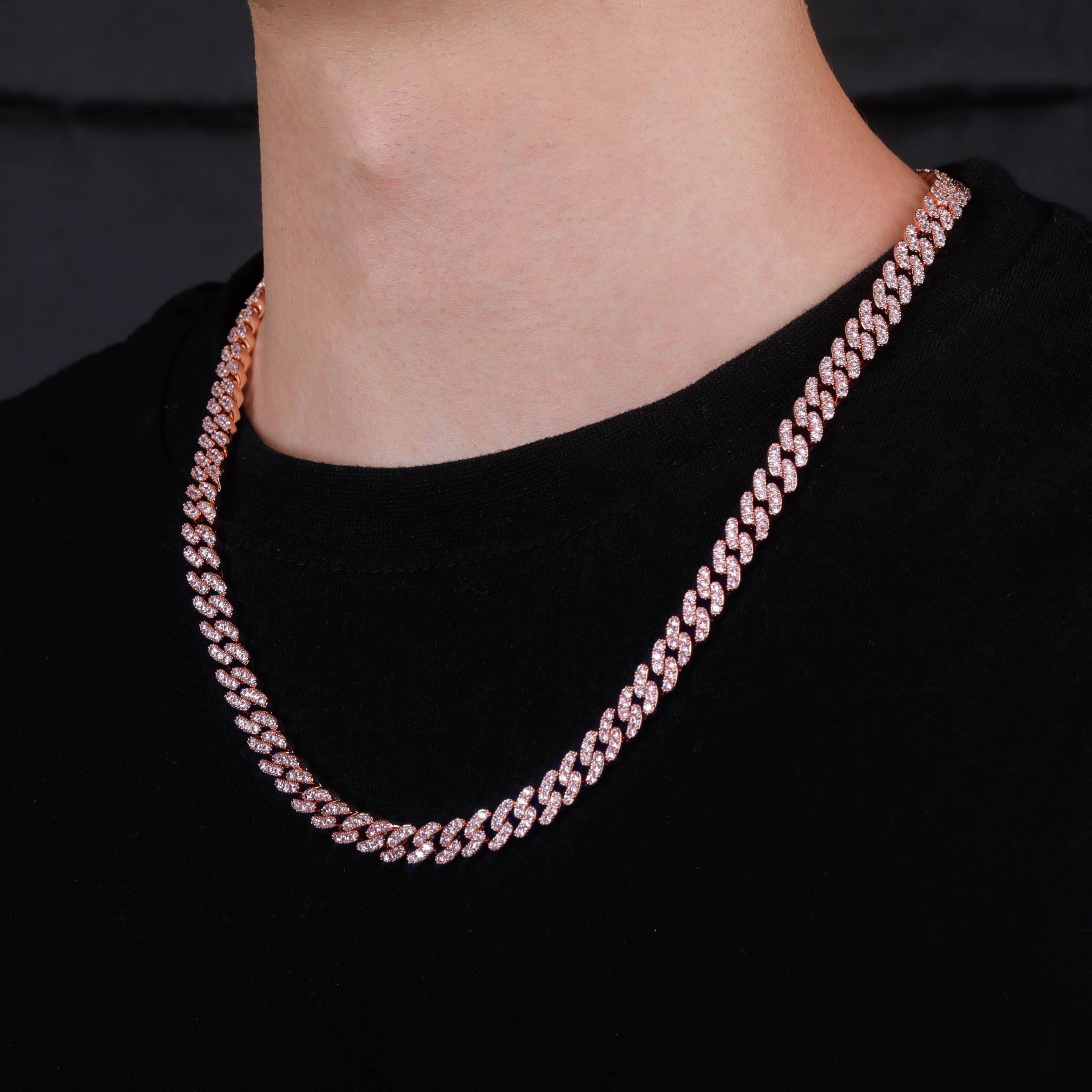 8MM Miami Cuban Chains - ROSE GOLD - Alliceonyou