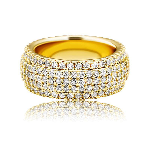 Row Band Rings - GOLD - Alliceonyou