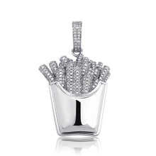 Load image into Gallery viewer, French Fries Pendant - SLIVER - Alliceonyou
