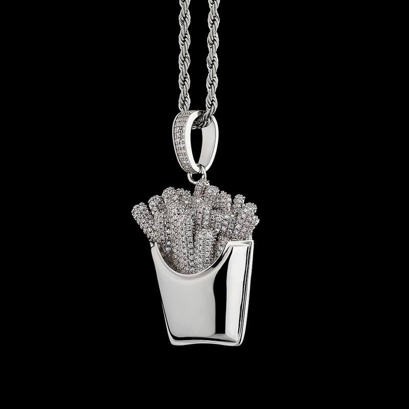 French Fries Pendant - SLIVER - Alliceonyou